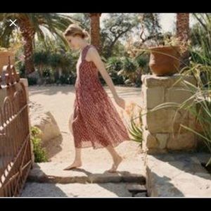 New without tags Doen Tulsi Dress in Rust, size L